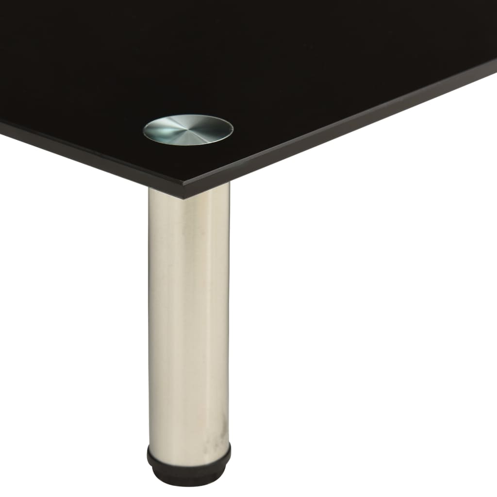 vidaXL TV stolek černý 80 x 35 x 17 cm tvrzené sklo
