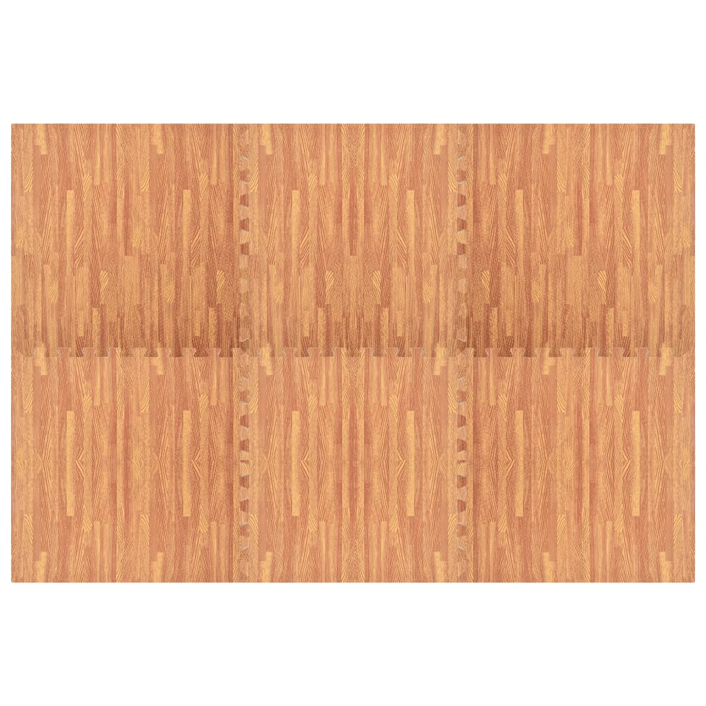 vidaXL Podložky na zem 6 ks kresba dřeva 2,16 m² EVA pěna