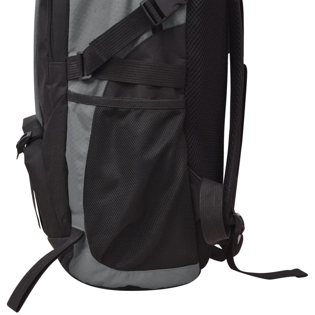 vidaXL Outdoorový batoh 40 l černý a šedý