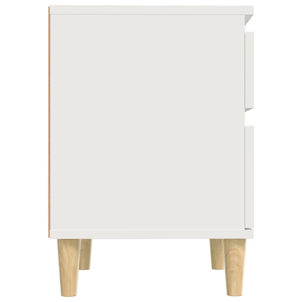 vidaXL Noční stolek bílá 40 x 35 x 50 cm