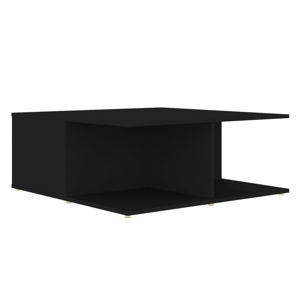 vidaXL Konferenční stolek černý 80 x 80 x 31 cm dřevotříska