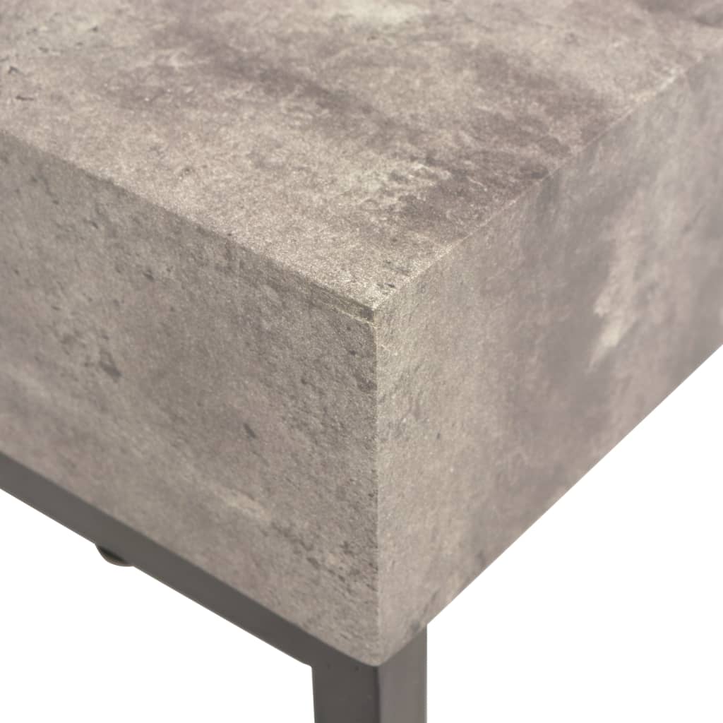 vidaXL Konferenční stolek, betonový vzhled, 120x60x45 cm