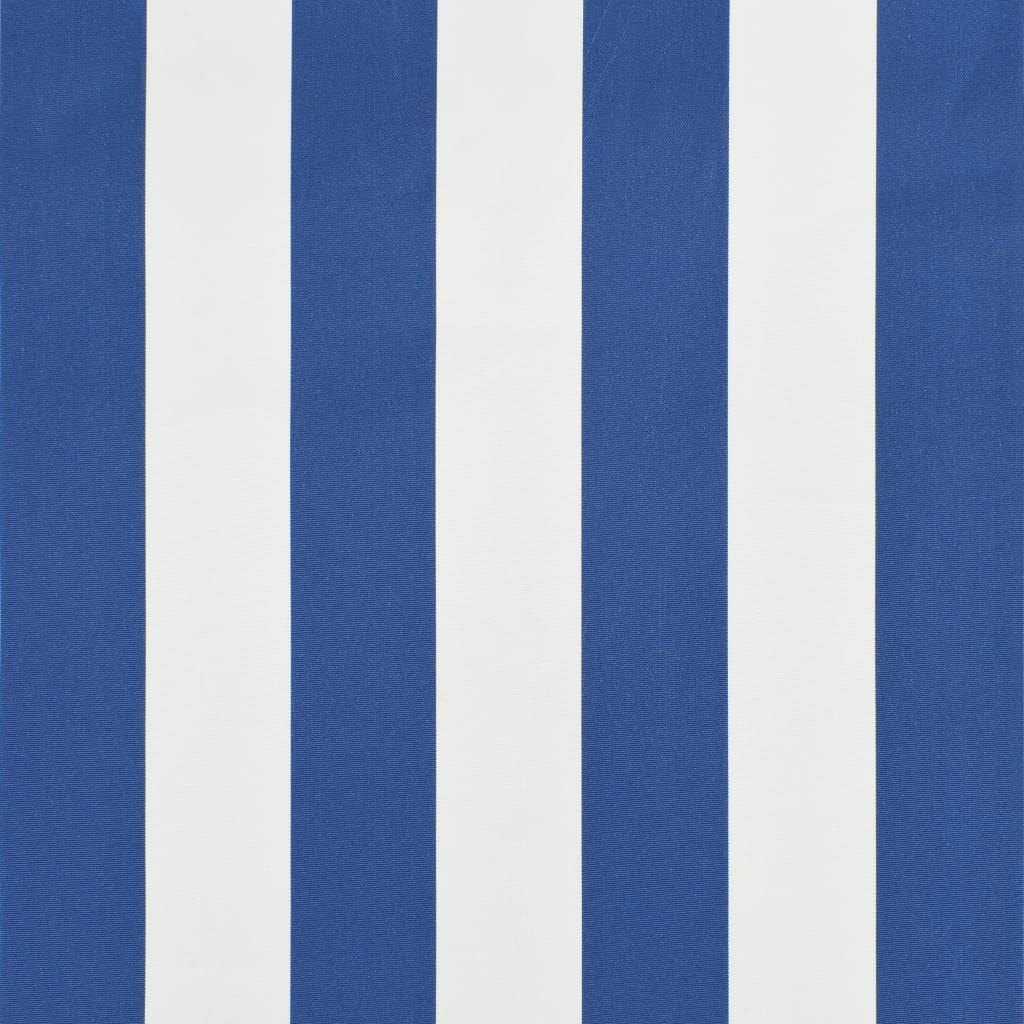 vidaXL Zatahovací markýza modro-bílá 250 x 150 cm