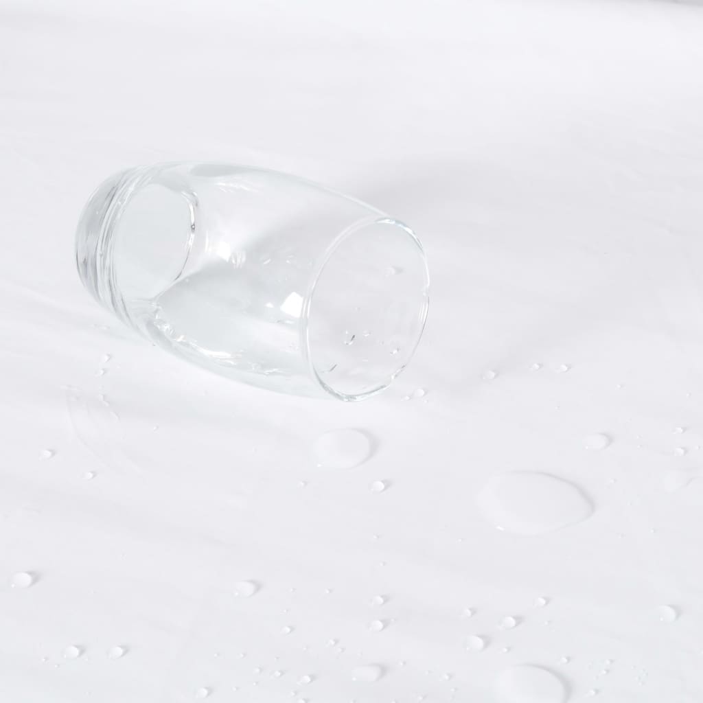 vidaXL Napínací prostěradlo voděodolné 2 ks bavlna 80 x 200 cm bílé