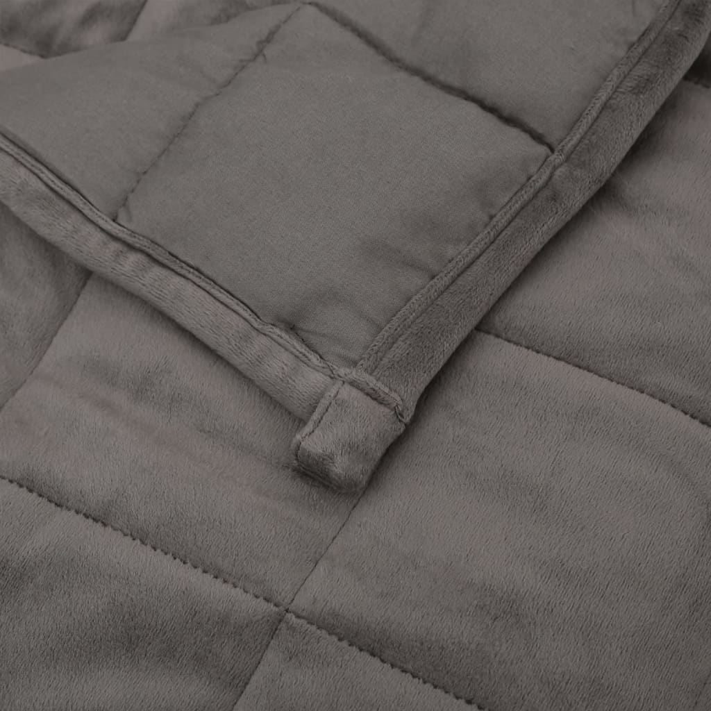 vidaXL Zátěžová deka šedá 150 x 200 cm 7 kg textil