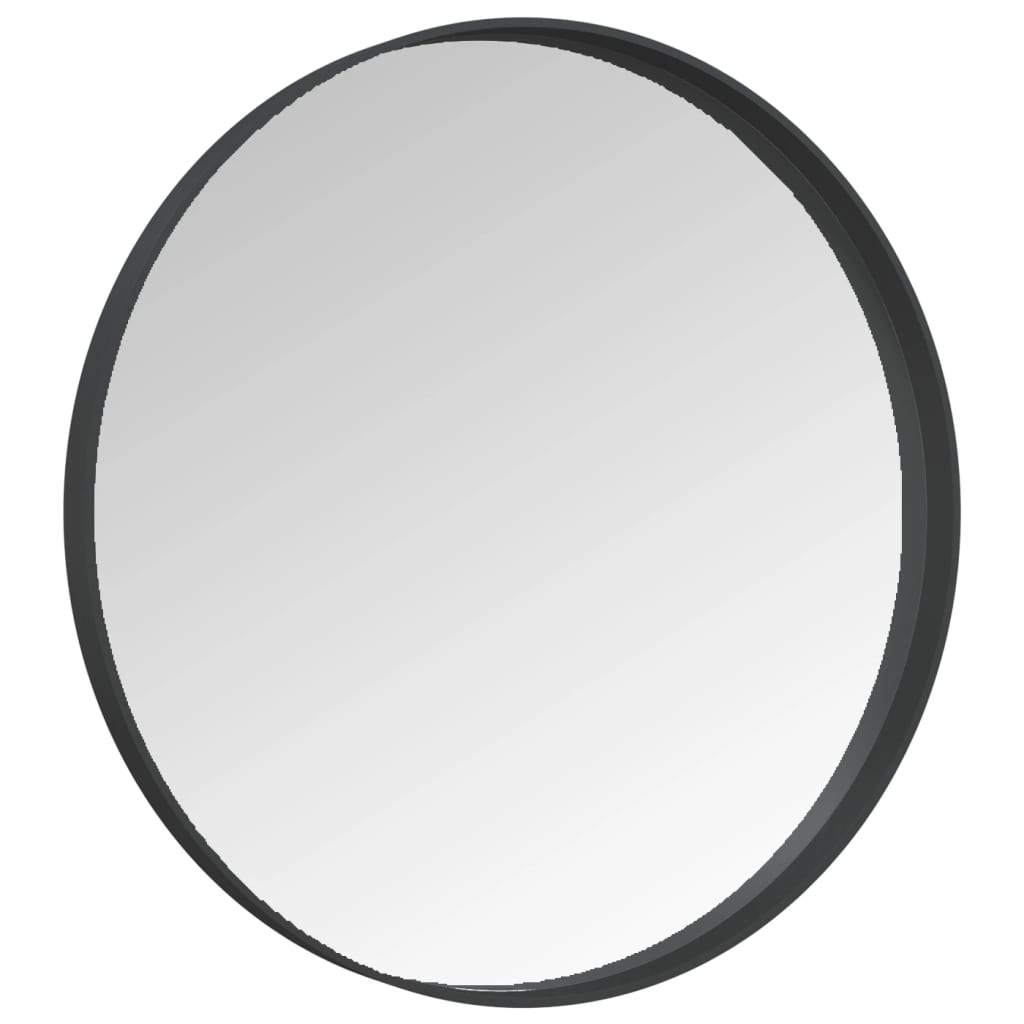 vidaXL Nástěnné zrcadlo černé 50 cm