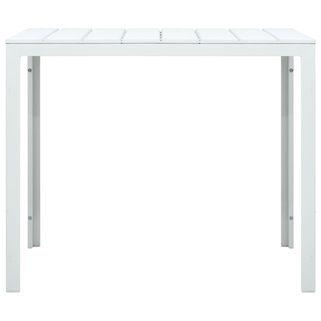 vidaXL Konferenční stolek bílý 78 x 78 x 74 cm HDPE dřevěný vzhled