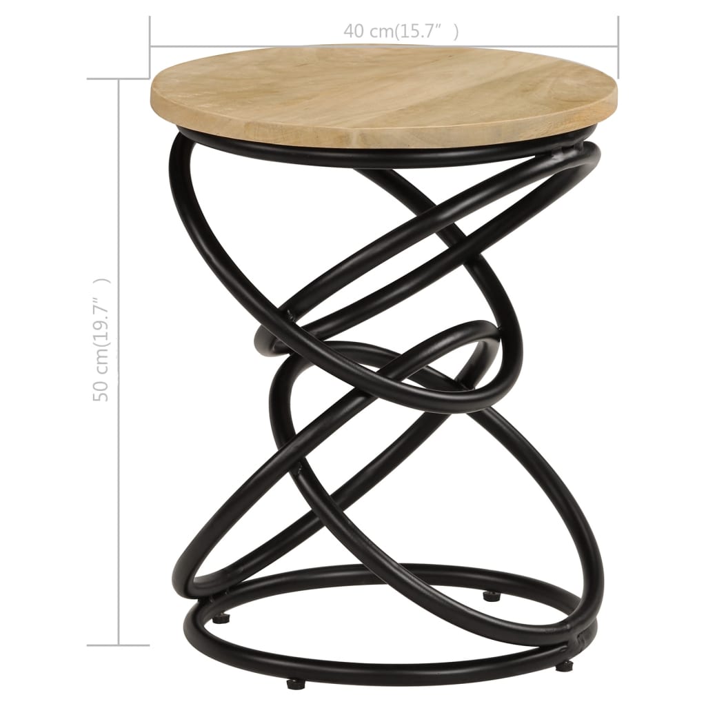 vidaXL Přístavný stolek masivní mangovníkové dřevo 40 x 50 cm