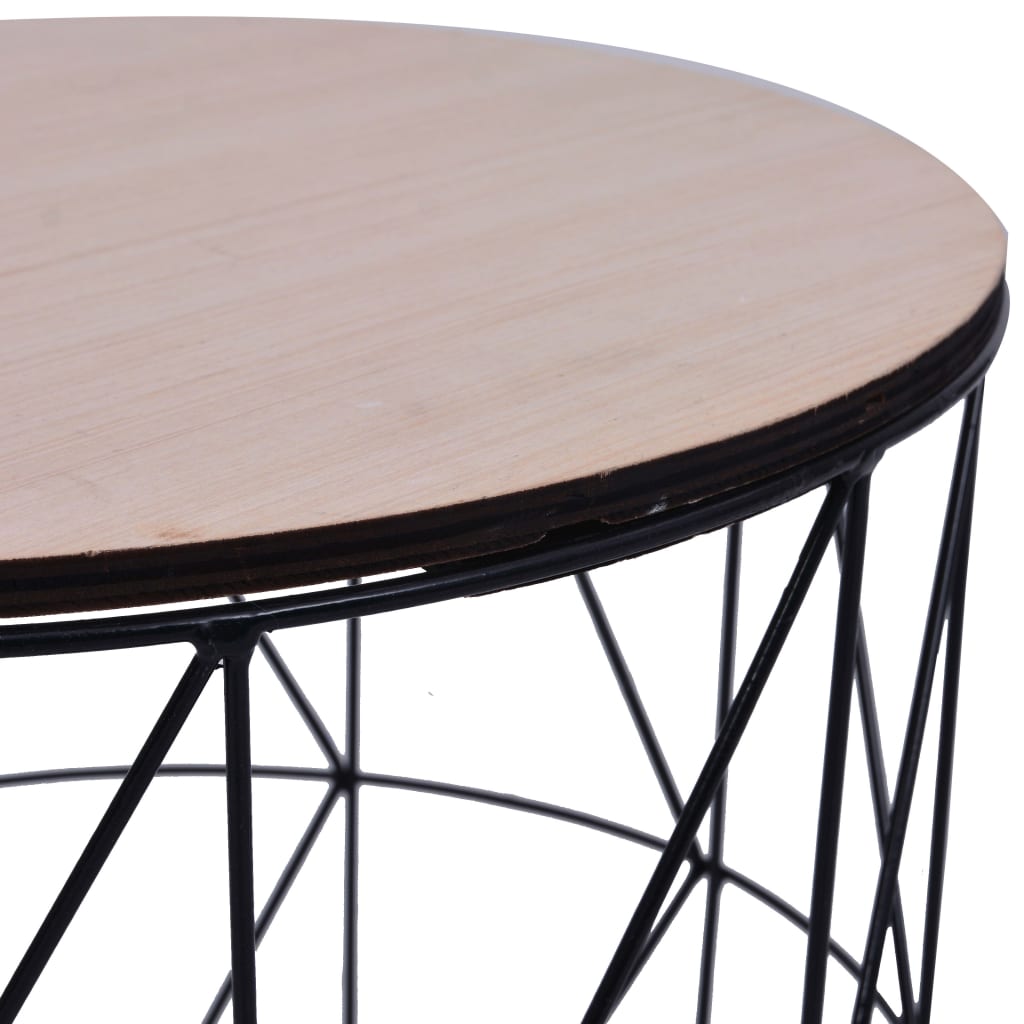 vidaXL Konferenční stolek 3 ks černé