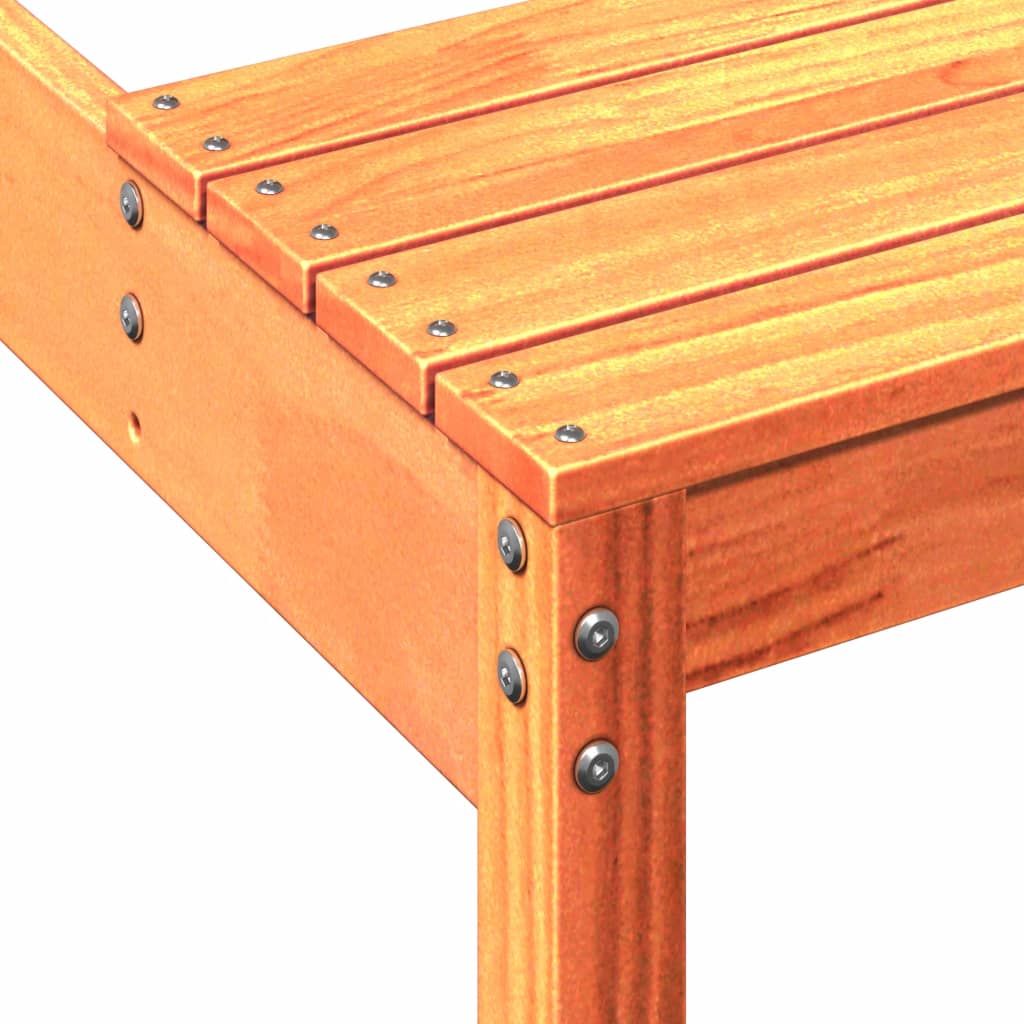 vidaXL Piknikový stůl voskově hnědý 160x134x75 cm masivní borové dřevo