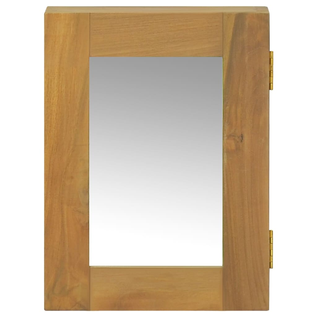vidaXL Zrcadlová skříňka 30 x 10 x 40 cm masivní teakové dřevo