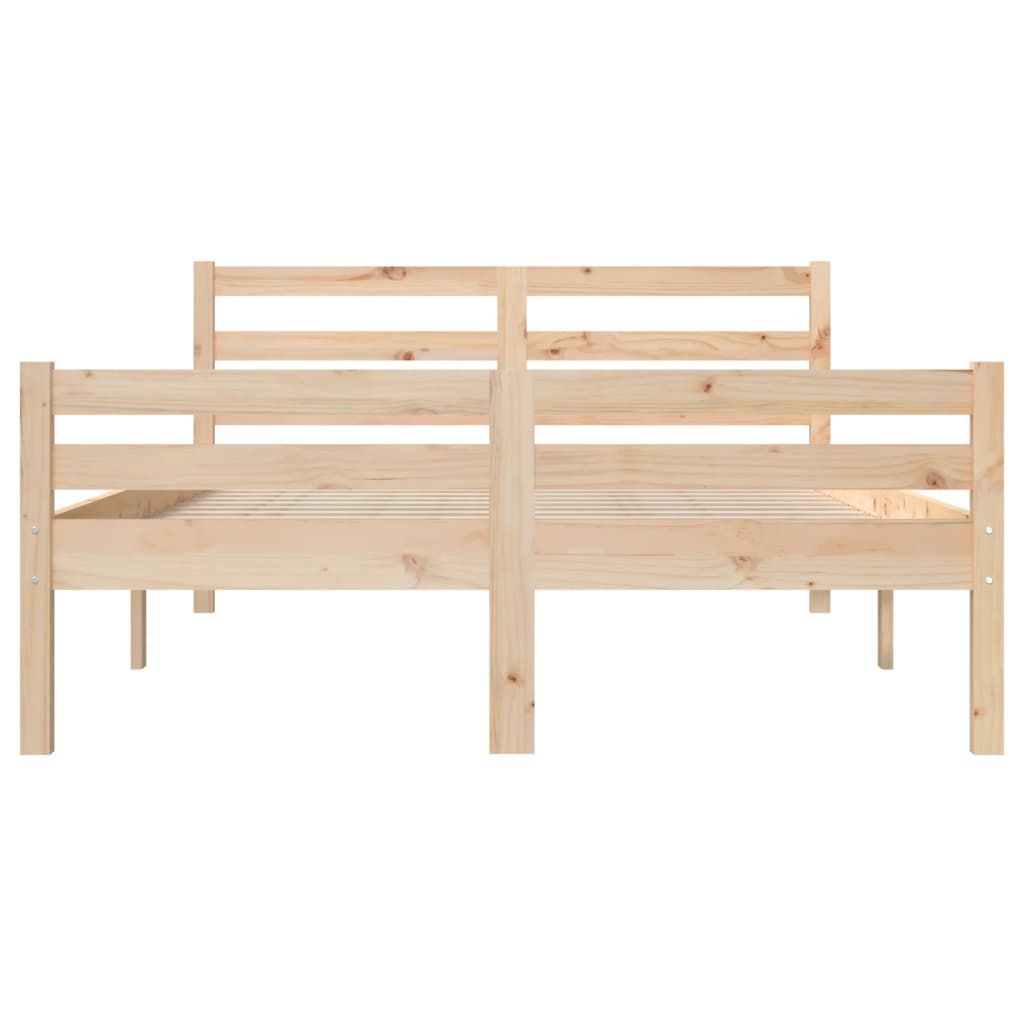 vidaXL Rám postele masivní dřevo 135 x 190 cm Double