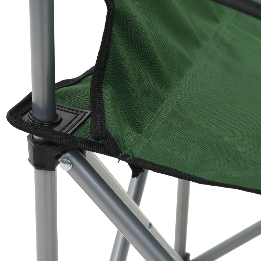 vidaXL Kempingový stůl a židle sada 3 kusů zelené