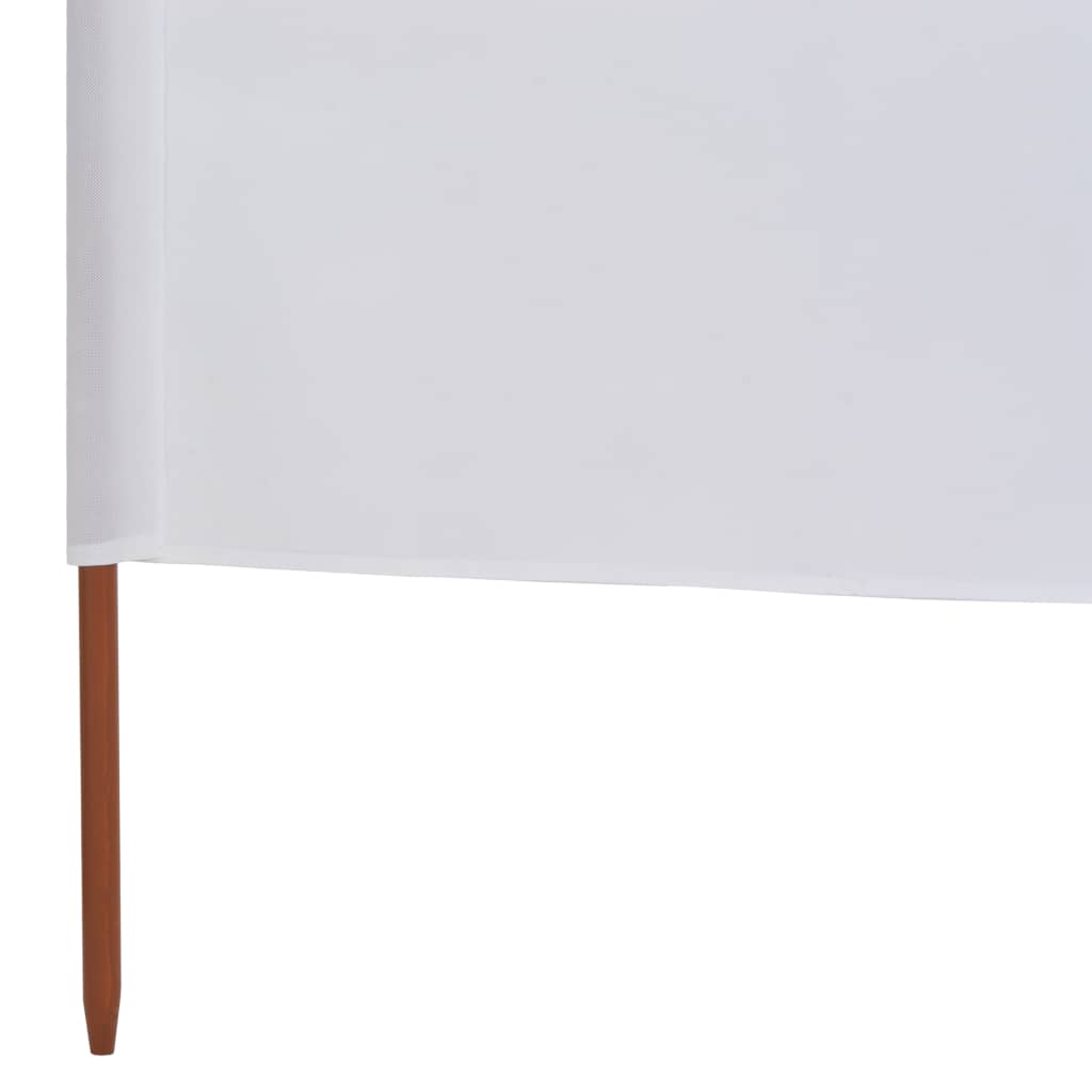 vidaXL 9dílná zástěna proti větru textil 1200 x 120 cm pískově bílá