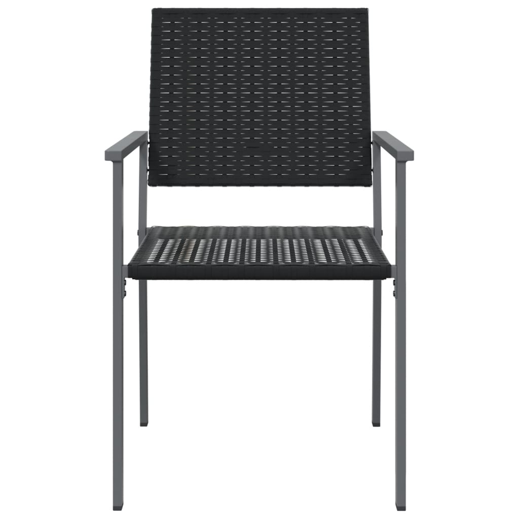 vidaXL Zahradní židle 2 ks černé 54 x 62,5 x 89 cm polyratan