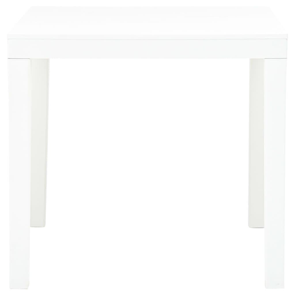 vidaXL Zahradní stůl bílý 78 x 78 x 72 cm plast
