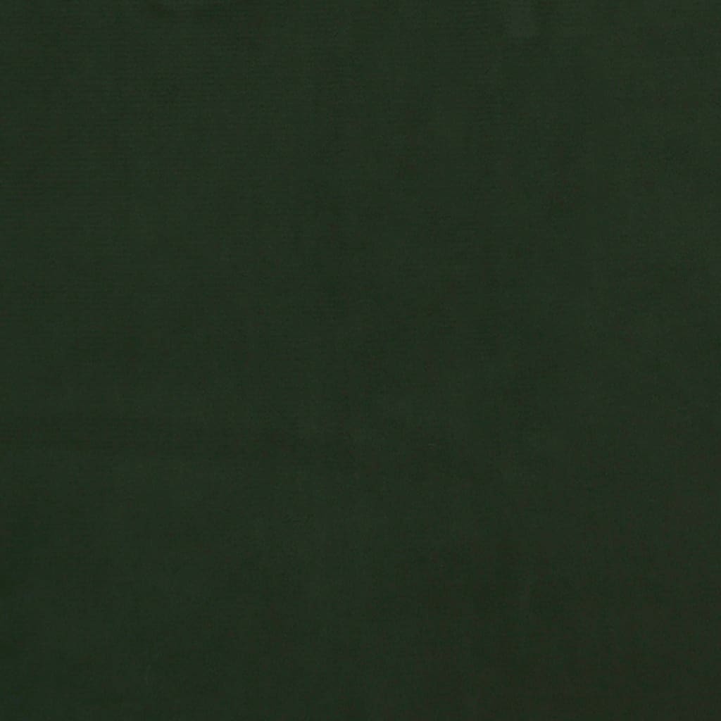 vidaXL Podnožka tmavě zelená 60x60x36 cm samet