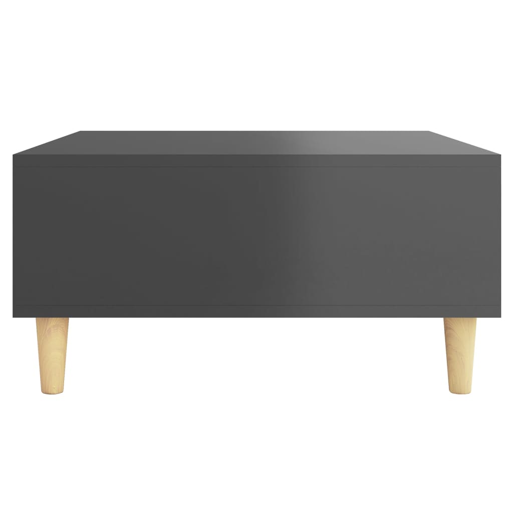 vidaXL Konferenční stolek šedý vysoký lesk 60 x 60 x 30 cm dřevotříska