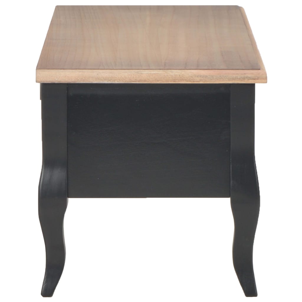 vidaXL TV stolek černý 100 x 35 x 35 cm dřevěný
