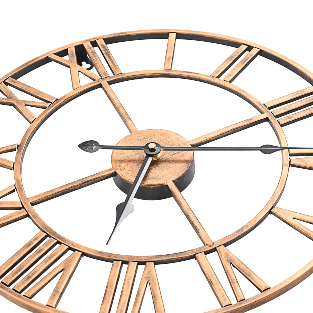 vidaXL Nástěnné hodiny kovové 40 cm zlaté
