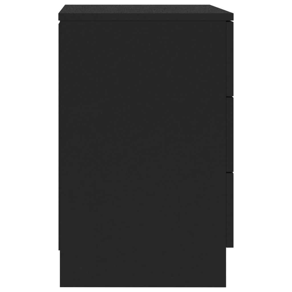 vidaXL Noční stolky 2 ks černé 38 x 35 x 56 cm dřevotříska