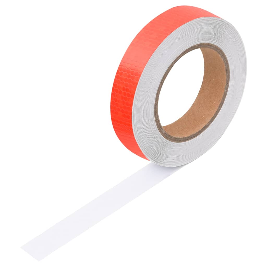 vidaXL Reflexní páska červená 2,5 cm x 20 m PVC