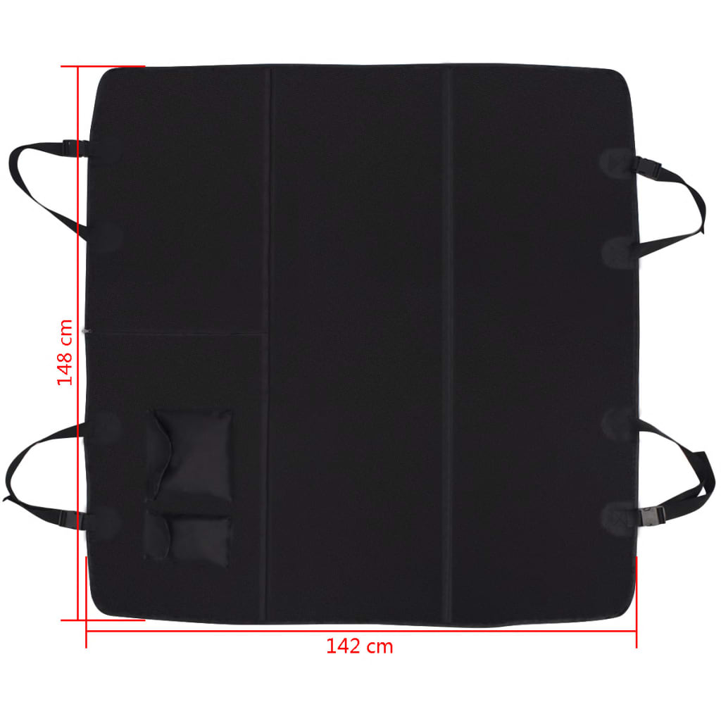 vidaXL Chránič na zadní sedačku pro domácí mazlíčky 148x142 cm černý