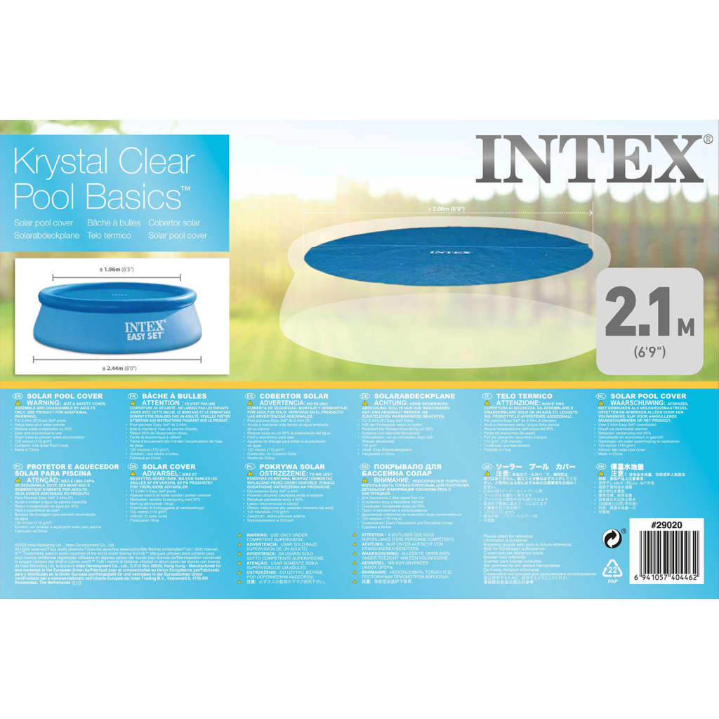 Intex Solární plachta na bazén kulatá 244 cm