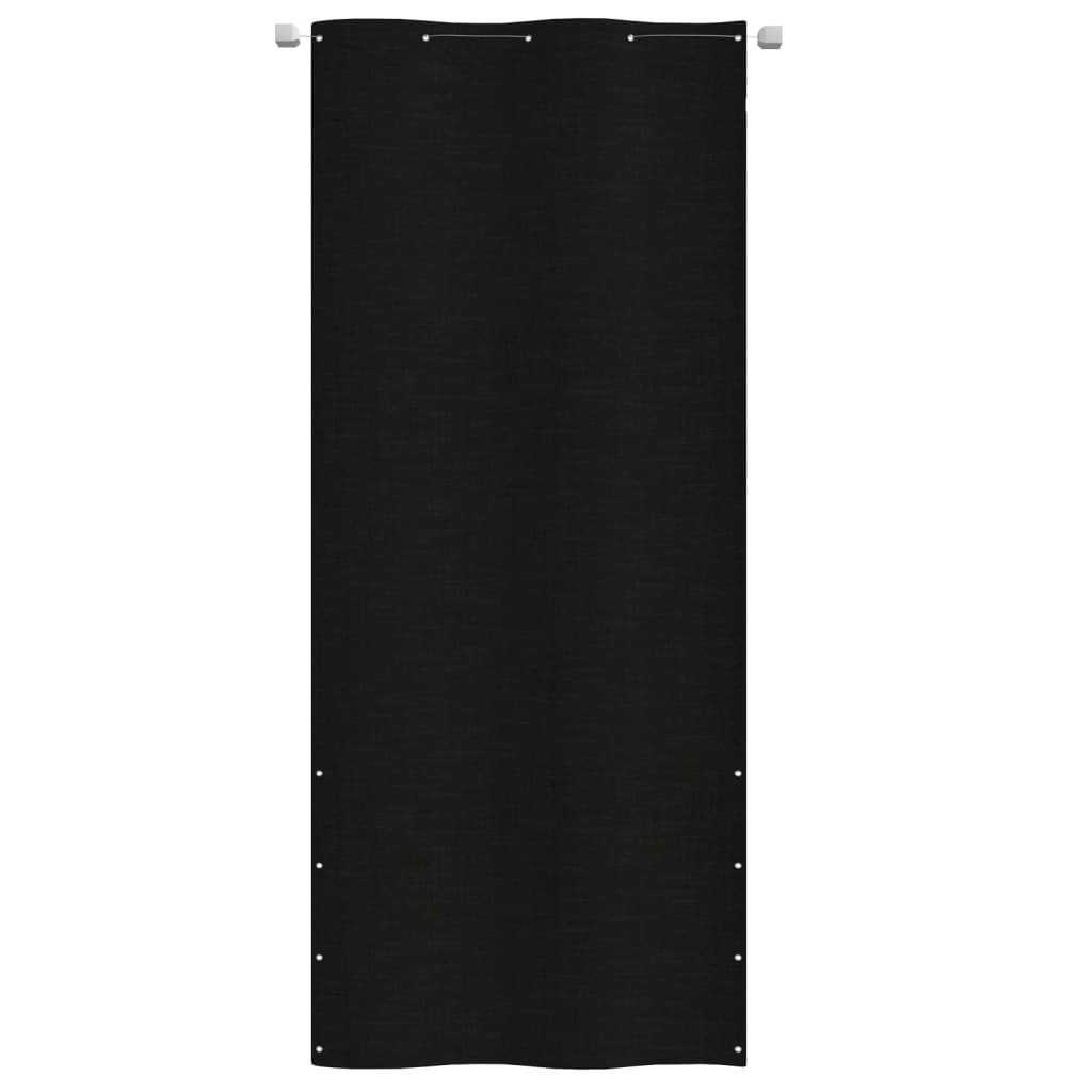 vidaXL Balkonová zástěna černá 100 x 240 cm oxfordská látka