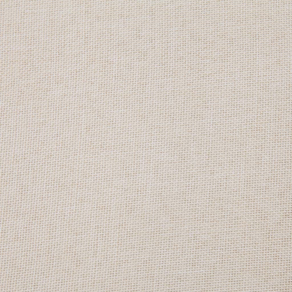 vidaXL Lavice s úložným prostorem 116 cm krémová polyester