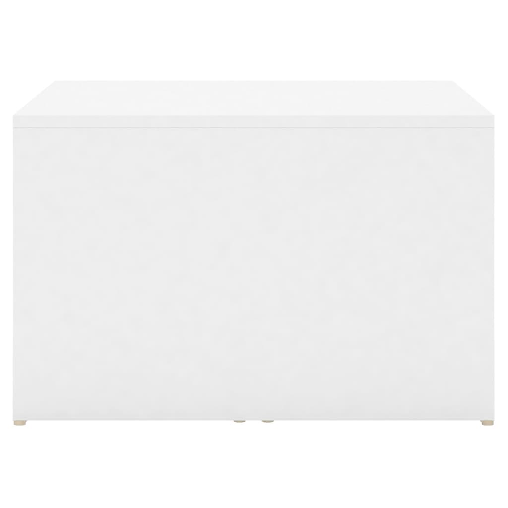 vidaXL Hnízdové konferenční stolky 3 ks bílé 60x60x38 cm dřevotříska