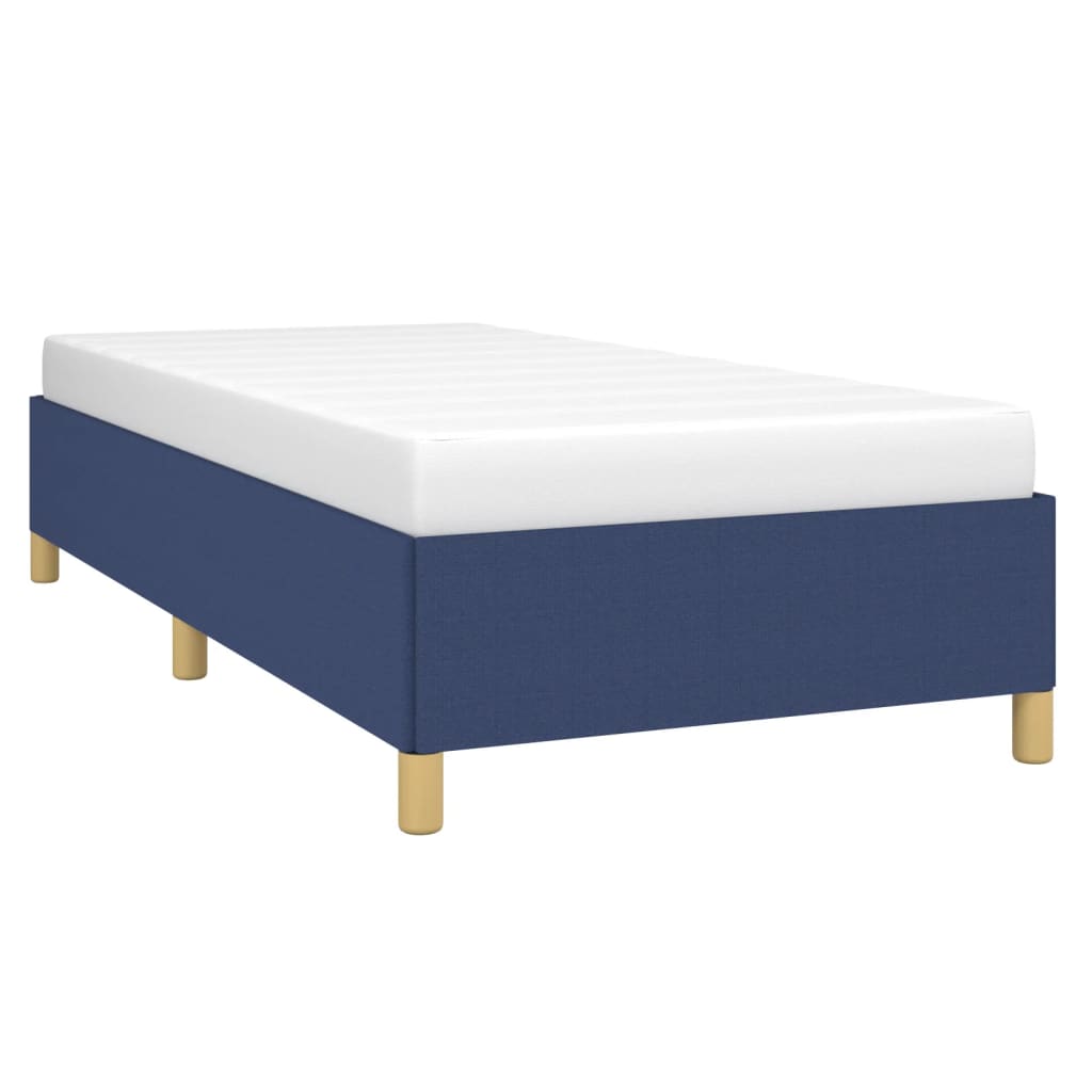 vidaXL Rám postele modrá 100x200 cm textil