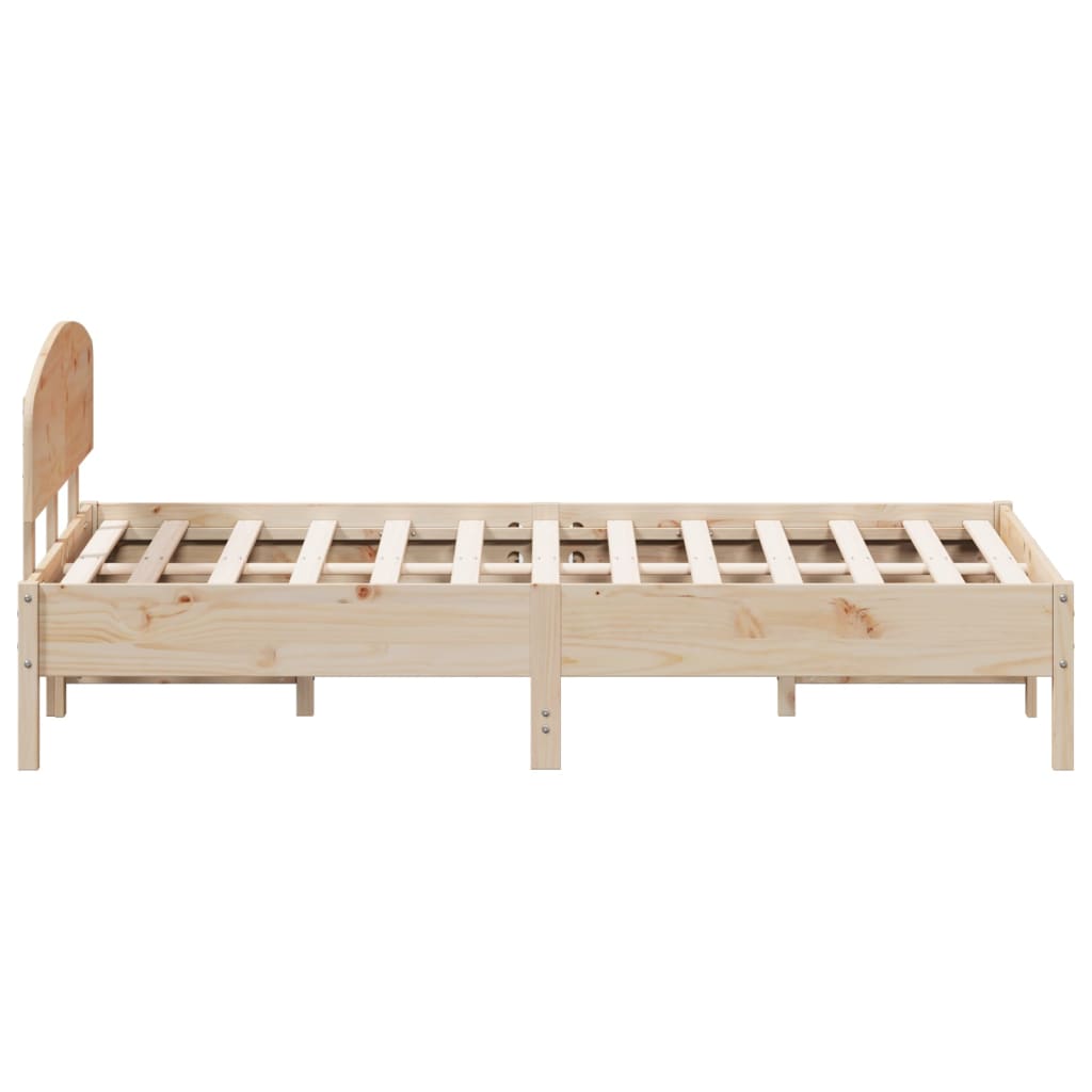 vidaXL Rám postele s čelem 120 x 200 cm masivní borové dřevo