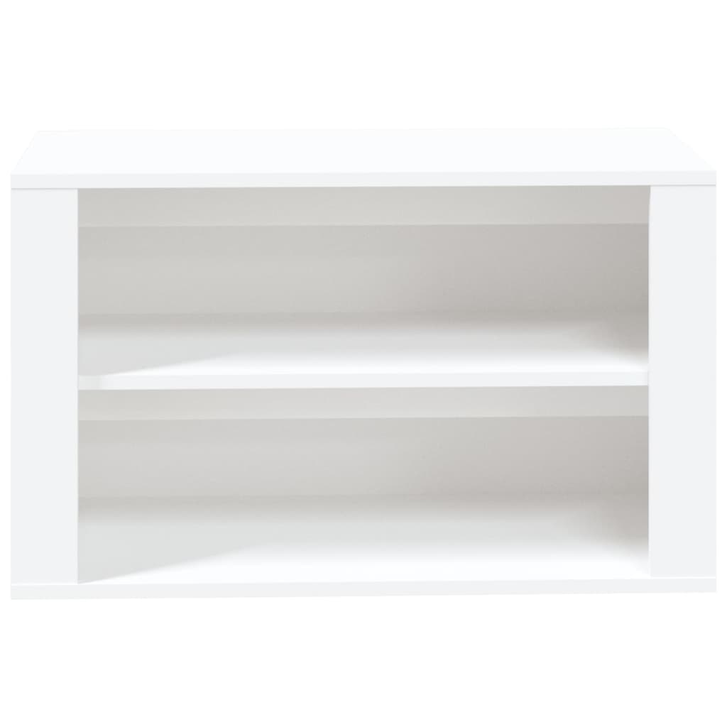 vidaXL Botník bílý 75 x 35 x 45 cm kompozitní dřevo