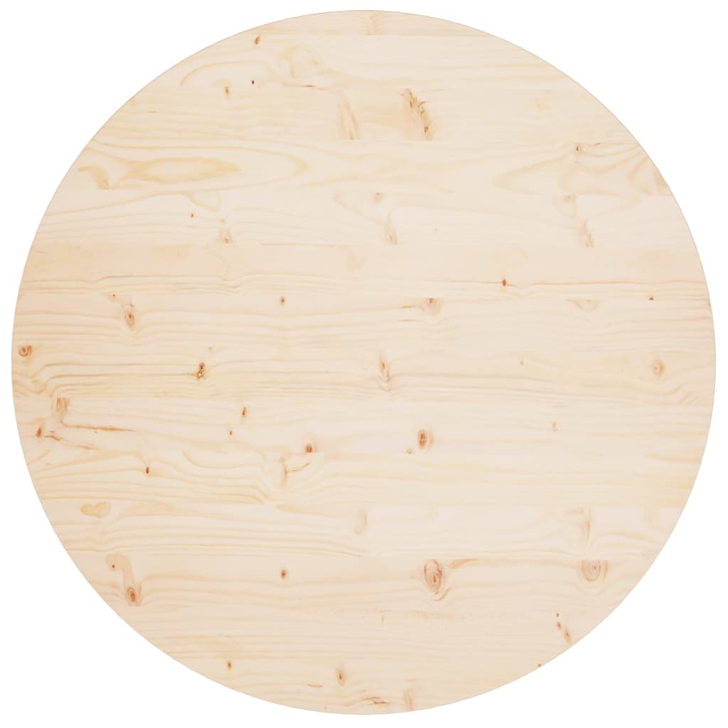 vidaXL Stolní deska Ø 90 x 2,5 cm masivní borové dřevo