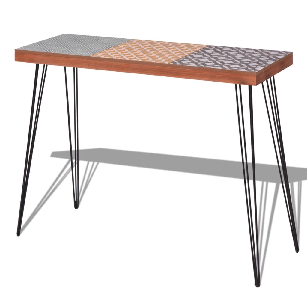 vidaXL Konzolový stolek 90x30x71,5 cm, hnědý