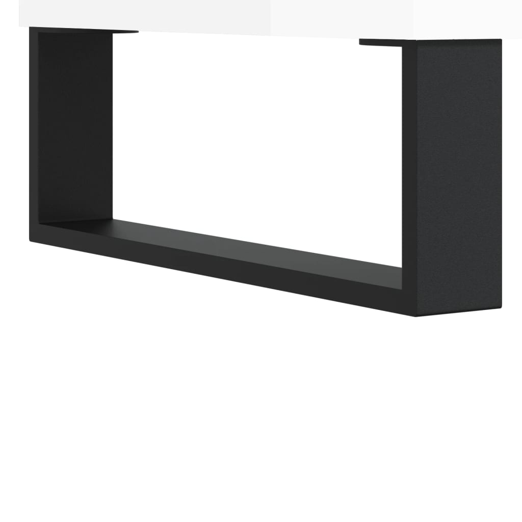 vidaXL Noční stolek bílý s vysokým leskem 40x35x69 cm kompozitní dřevo