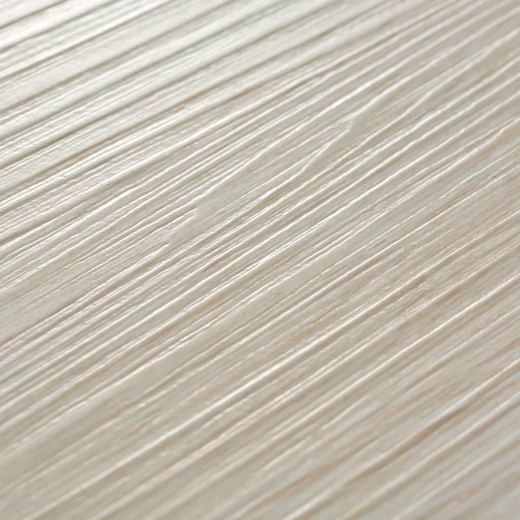 vidaXL Samolepicí podlahová krytina PVC 5,02 m² 2 mm dub klasický bílý
