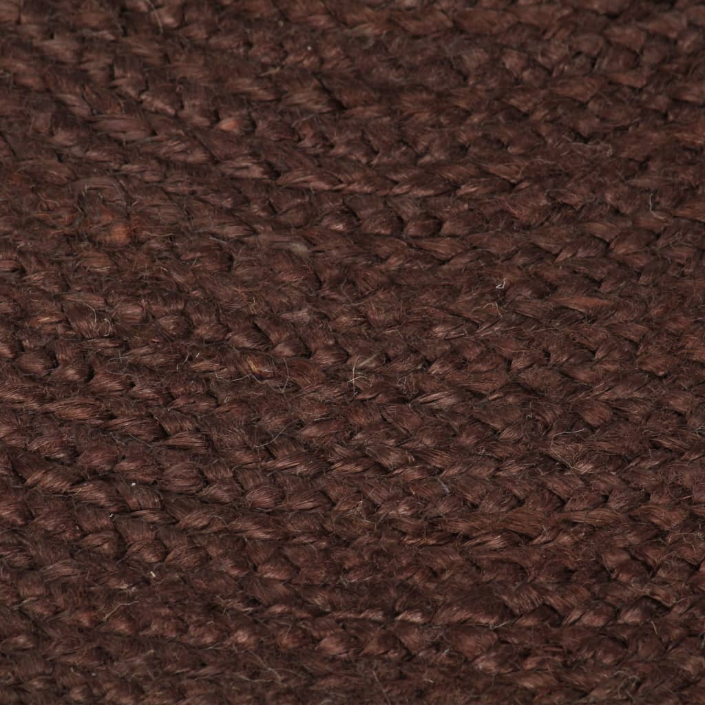 vidaXL Ručně vyrobený koberec z juty kulatý 120 cm hnědý