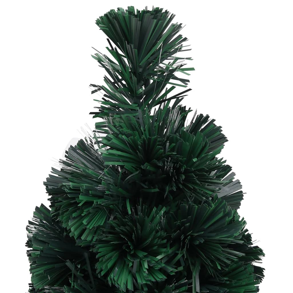 vidaXL Umělý úzký vánoční stromek se stojanem 64 cm optické vlákno