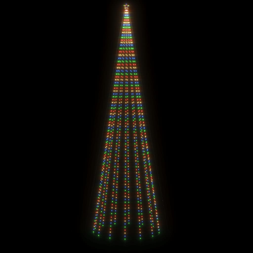 vidaXL Vánoční stromek kužel 1 134 barevných LED diod 230 x 800 cm