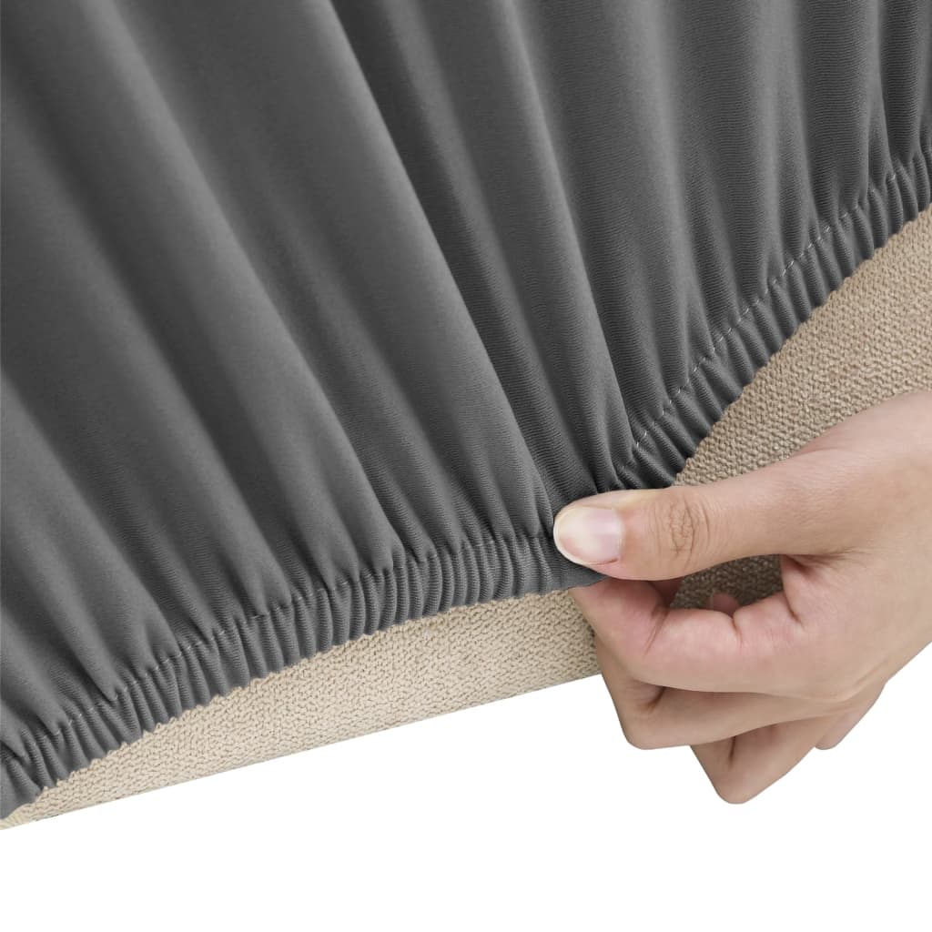vidaXL Strečový potah na 2místnou pohovku antracitový polyester žerzej