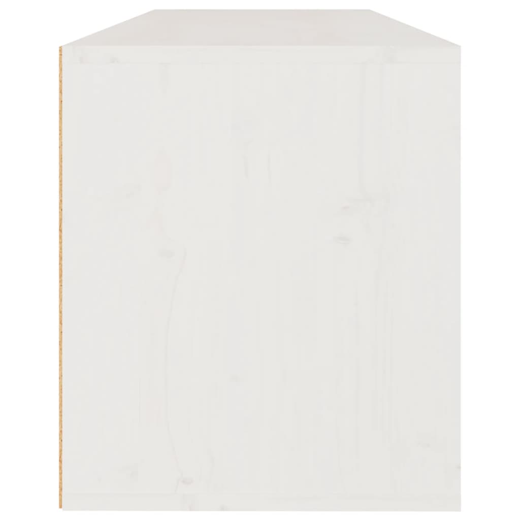 vidaXL Nástěnná skříňka bílá 100 x 30 x 35 cm masivní borové dřevo