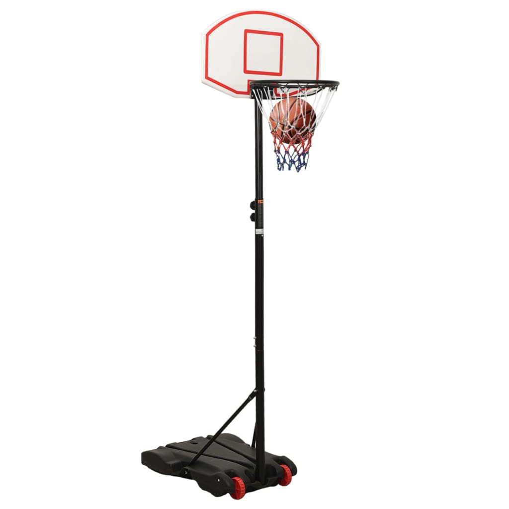 vidaXL Basketbalový koš bílý 216–250 cm polyethylen