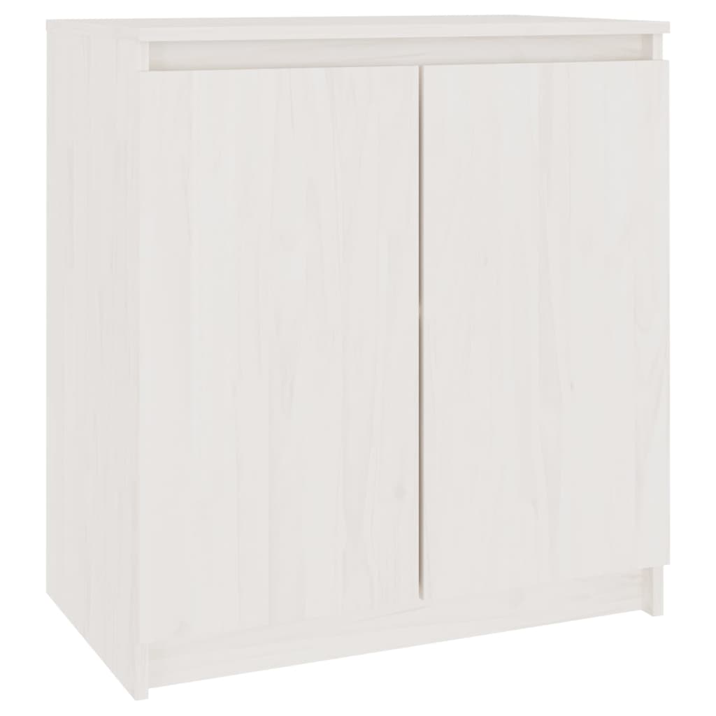 vidaXL Odkládací skříňka bílá 60 x 36 x 65 cm masivní borové dřevo