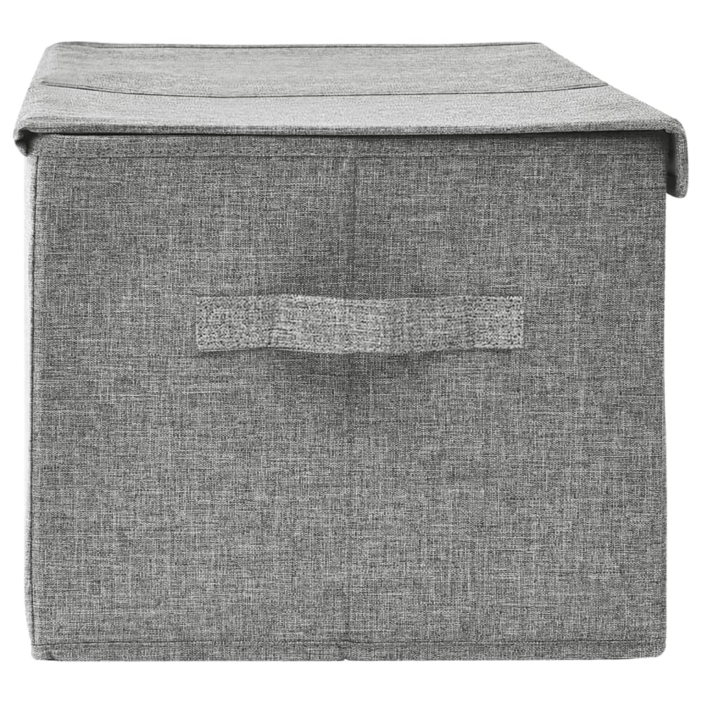 vidaXL Úložný box textil 50 x 30 x 25 cm šedý