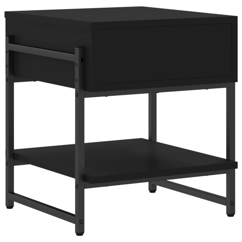 vidaXL Konferenční stolek černý 40 x 40 x 45 cm kompozitní dřevo