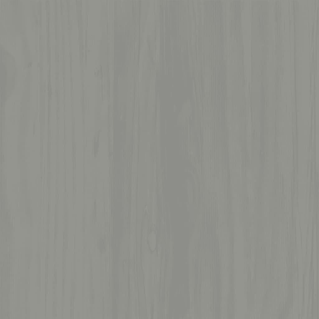 vidaXL Botník VIGO 60 x 35 x 96 cm šedý masivní borové dřevo
