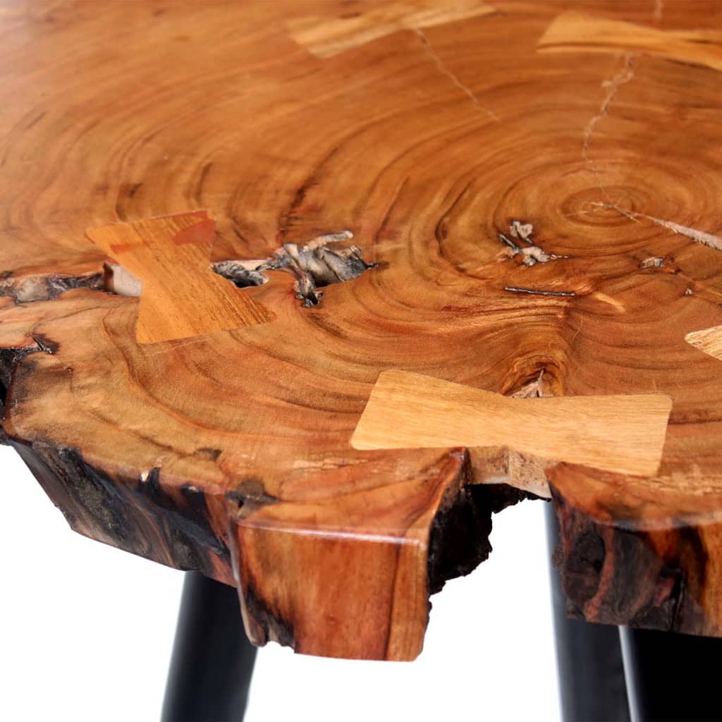vidaXL Barový stůl ze špalku masivního akáciového dřeva (55–60)x110 cm