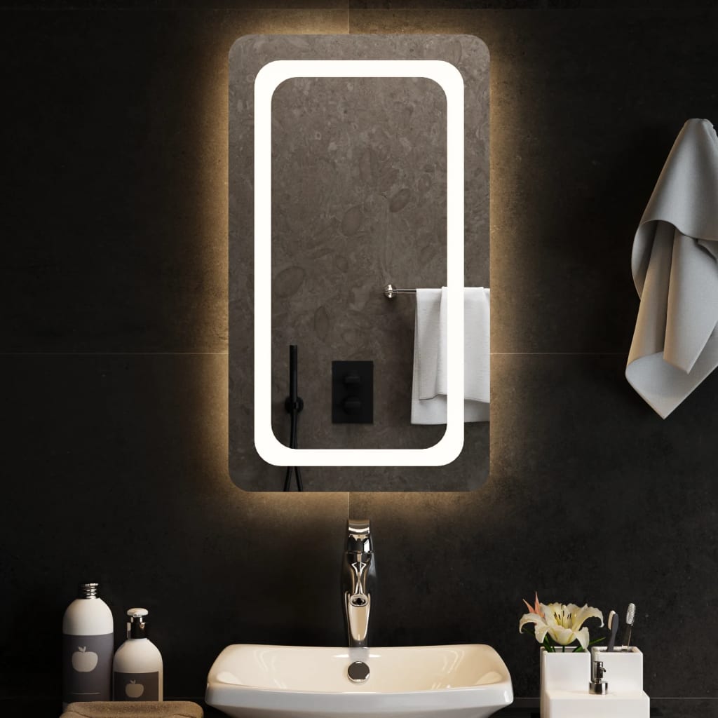 vidaXL Koupelnové zrcadlo s LED osvětlením 40x70 cm